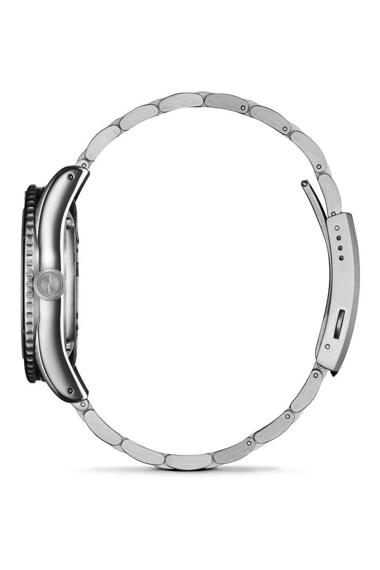 Duck Bracelet Watch Gift Set, 42mm, Alternate, color, SILVER/ BLACK/ SILVER