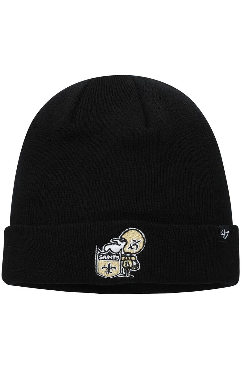 '47 Men's '47 Black New Orleans Saints Legacy Cuffed Knit Hat, Main, color, 
