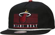 Mitchell & Ness Men's Mitchell & Ness Black Miami Heat Ascend Deadstock Snapback Hat