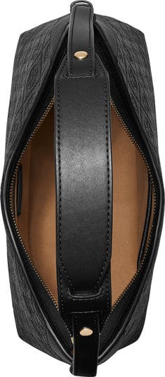 T Monogram Pebble Leather Messenger Bag