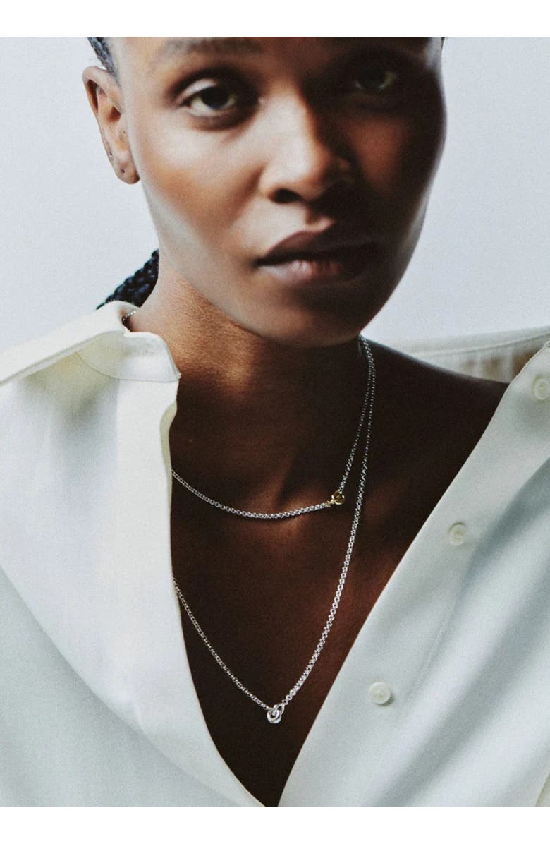 Otiumberg Mixed Metal Link Up Chain Necklace, Alternate, color, Mixed Metal