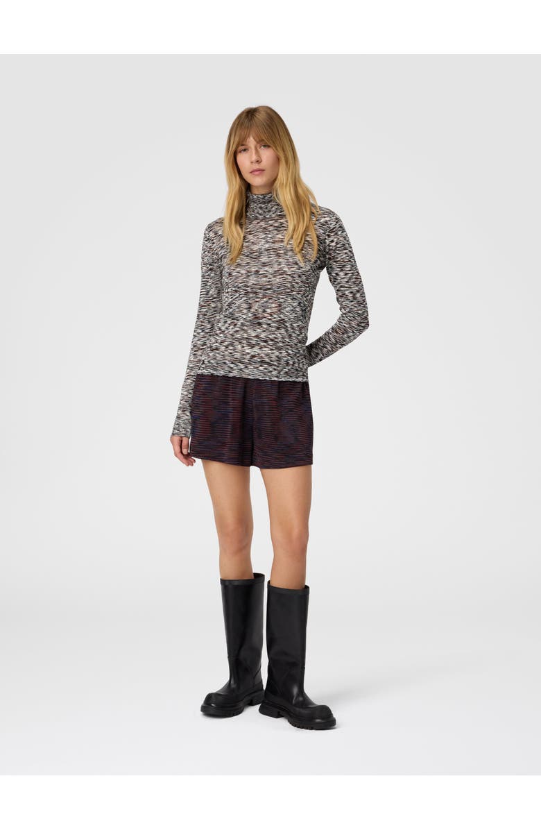 Missoni High-neck Sweater In Flame Smooth Knit, Alternate, color, Multicoloured