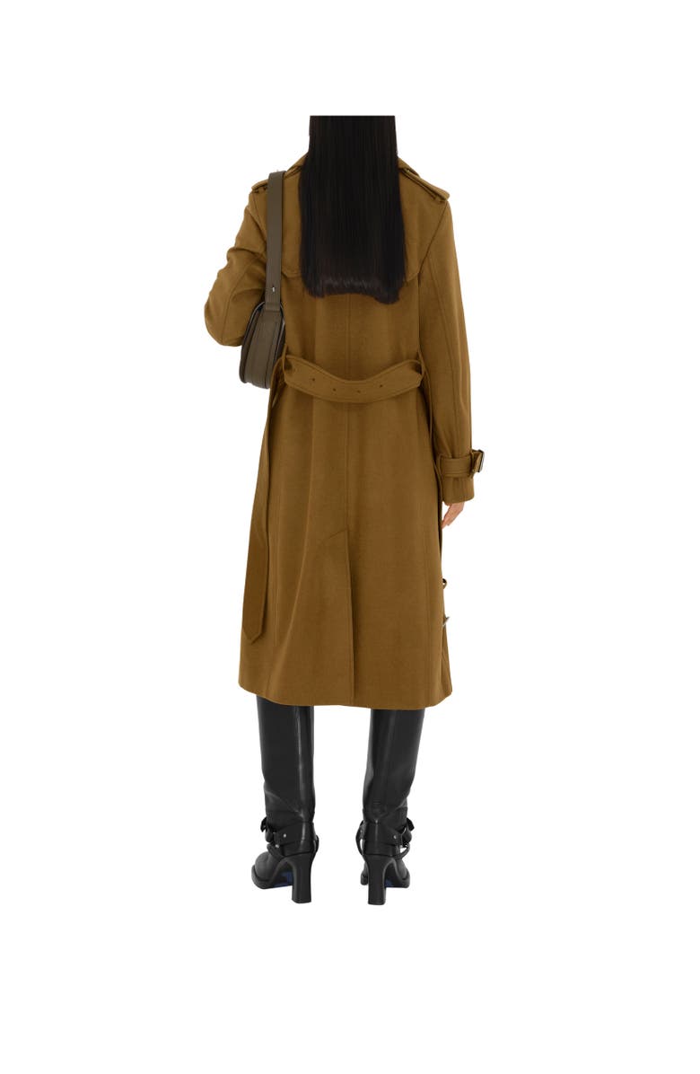 Burberry Long Cashmere Trench Coat, Alternate, color,