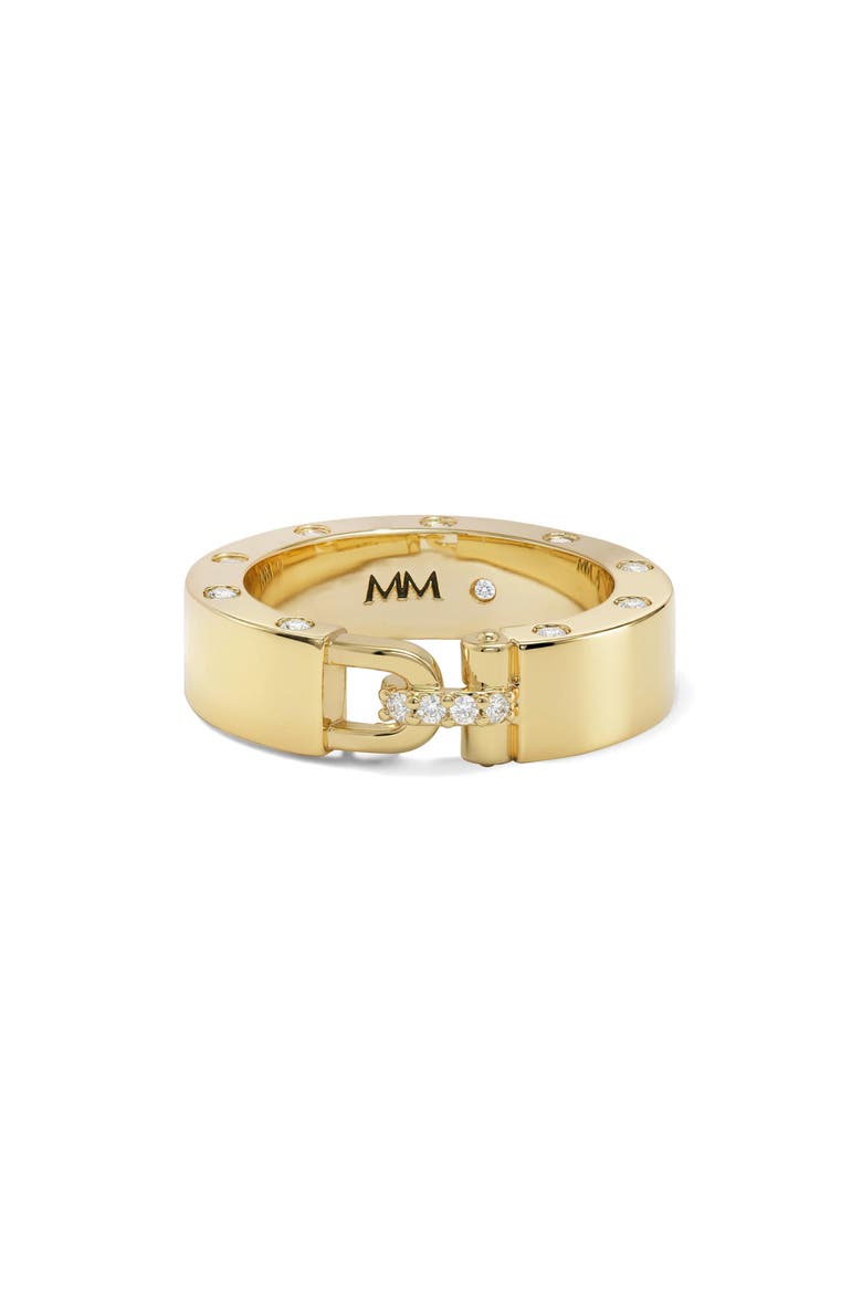 Ashley Smooth Lock Ring, Main, color, GOLD-WHITE