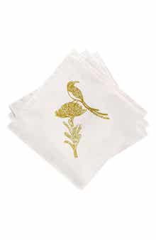 FRENCH HOME Sugarbird Cotton Twill Dinner Napkins
