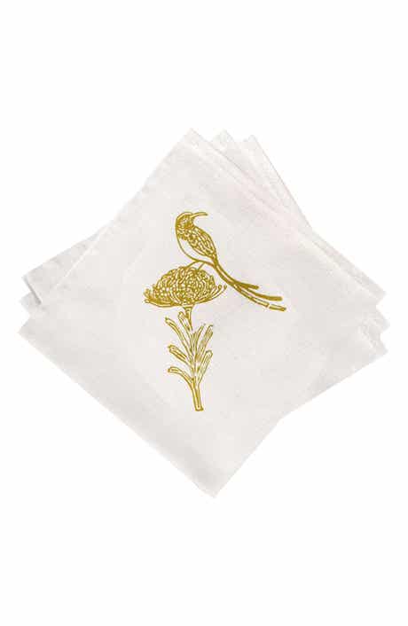 FRENCH HOME Sugarbird Cotton Twill Dinner Napkins
