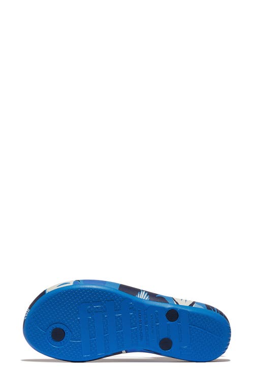 Fitflop Iqushion™ Flowerz Flip Flop In Bondi Blue Mix