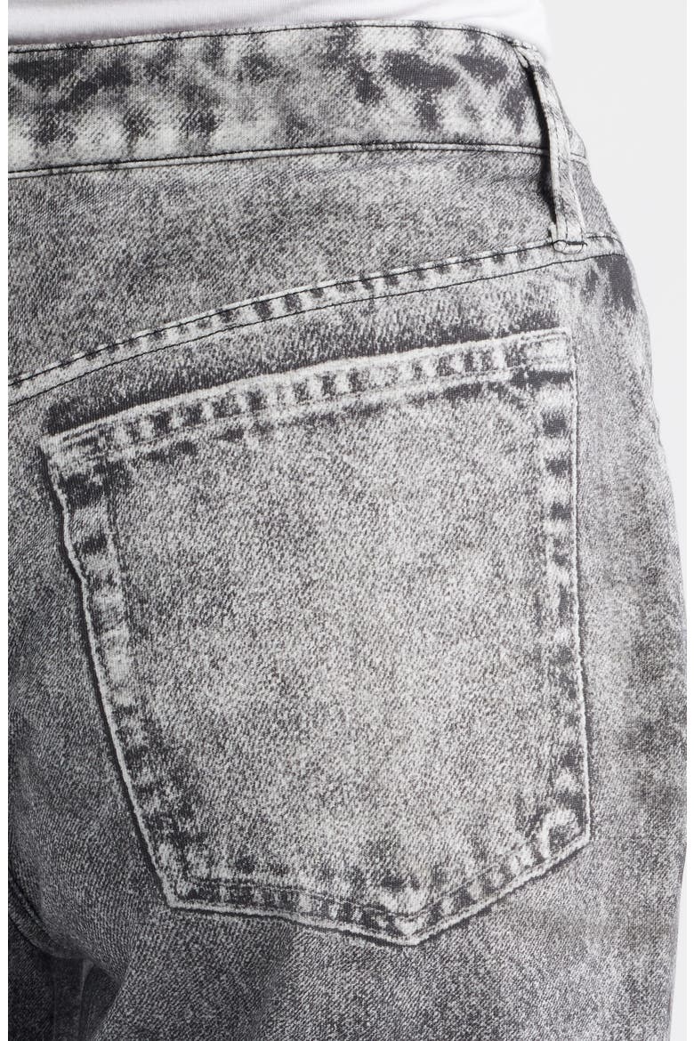 High Waist Wide Leg Knit Jeans, Alternate, color, GRAY
