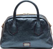 Frances Valentine Mini Metallic Leather Bowler Bag