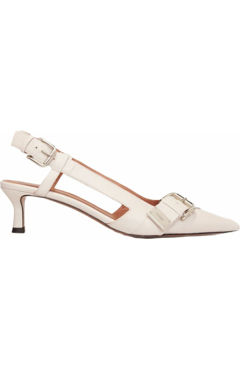 maje Double buckle slingback pump, Main, color,