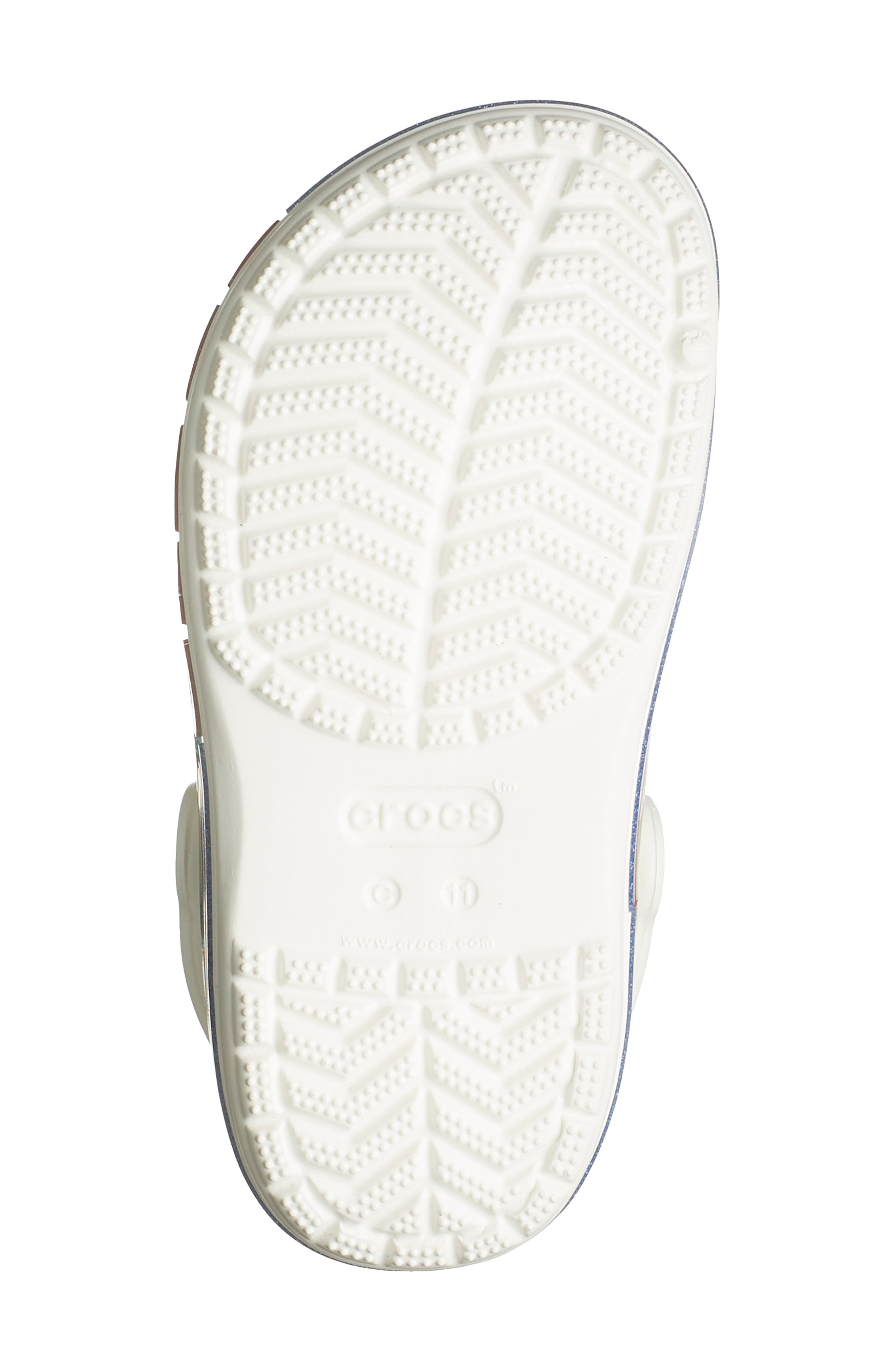 CROCS Kids' Bayaband Rainbow Glitter Clog, Alternate, color, 