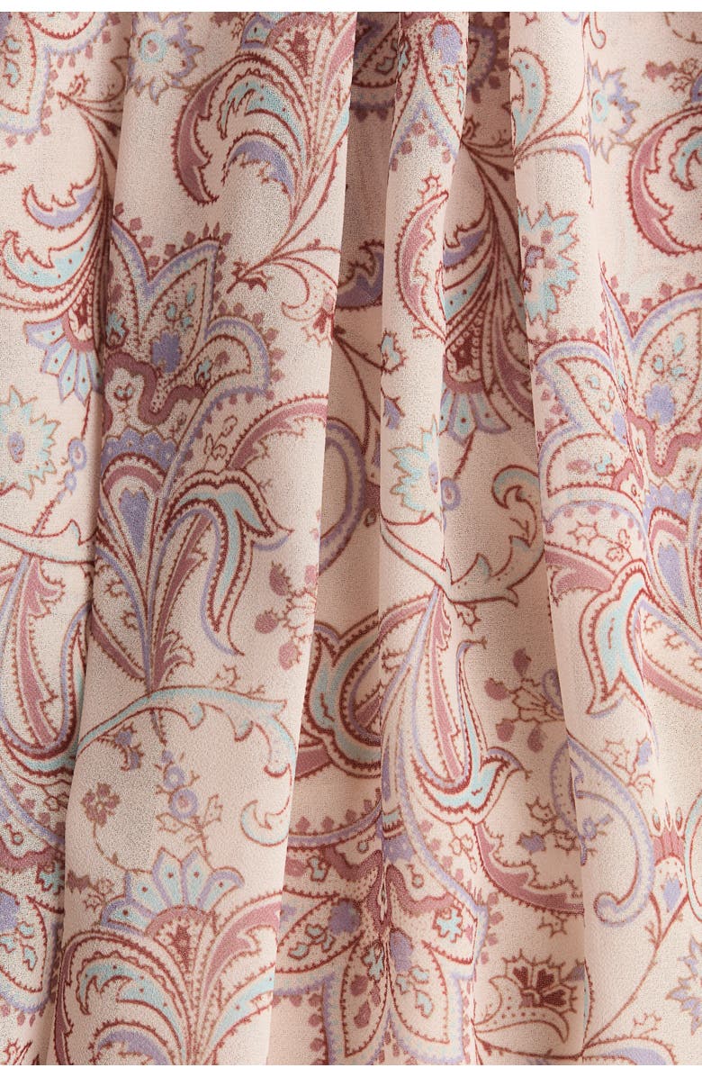 H&M Oversized Tunic Dress, Alternate, color, Light Beige/Paisley