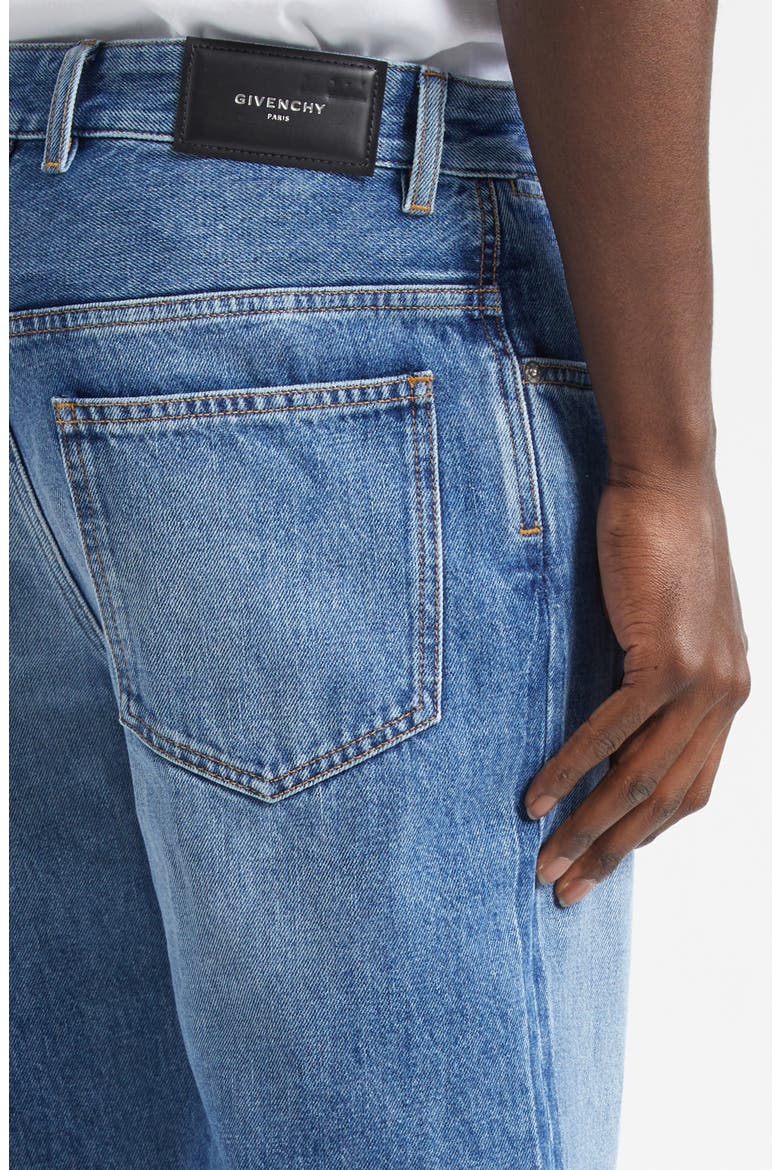 Couture Seam Straight Leg Jeans, Alternate, color, MEDIUM BLUE