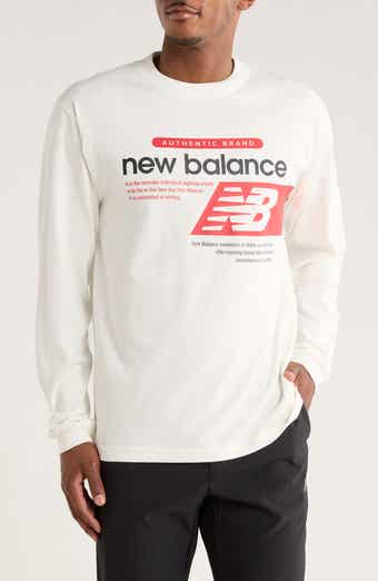 New Balance Relaxed Fit Athletic Player Long Sleeve Graphic T-Shirt