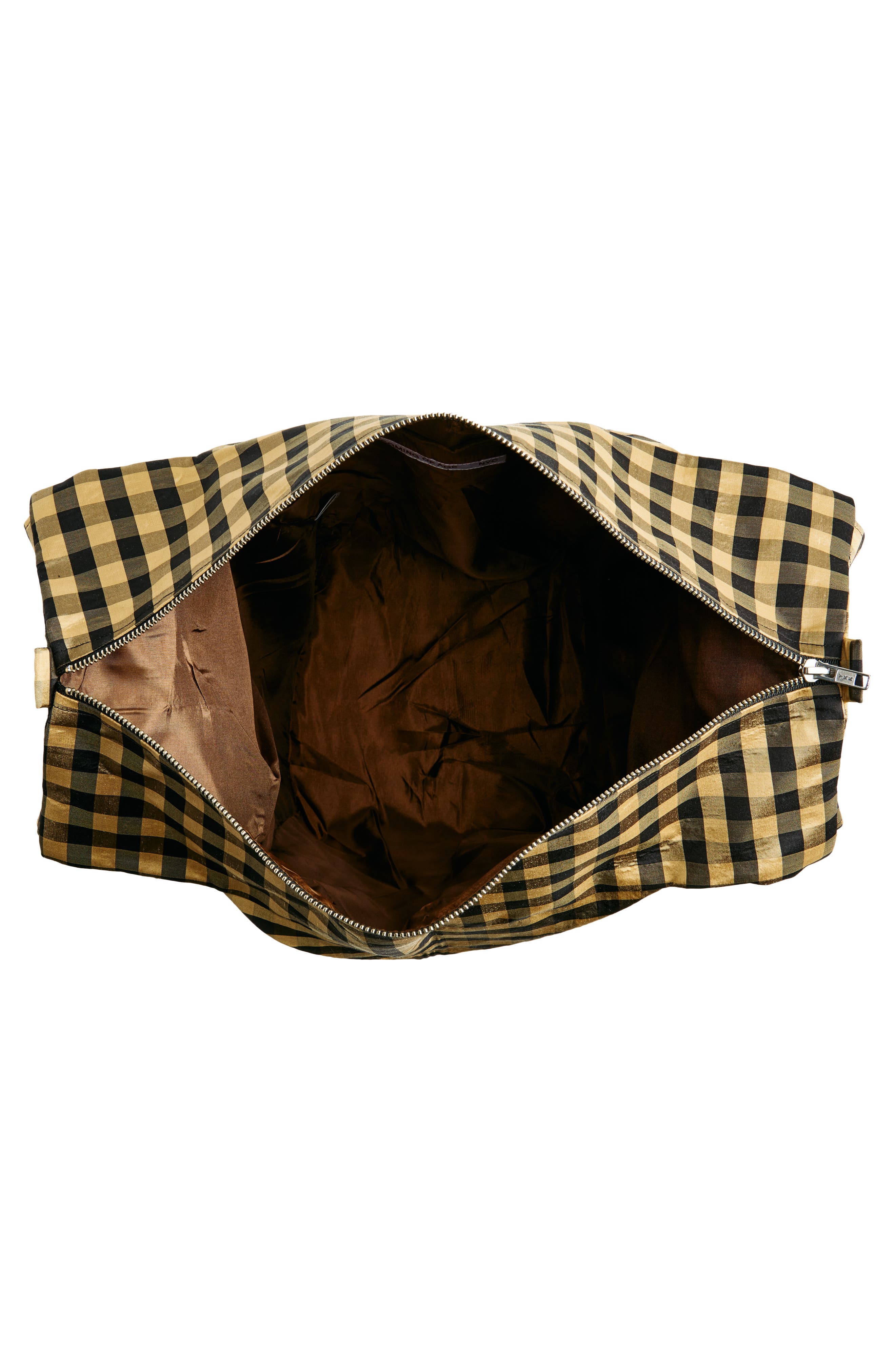 COMING OF AGE XL Everyday Gingham Silk Taffeta Tote, Alternate, color, 