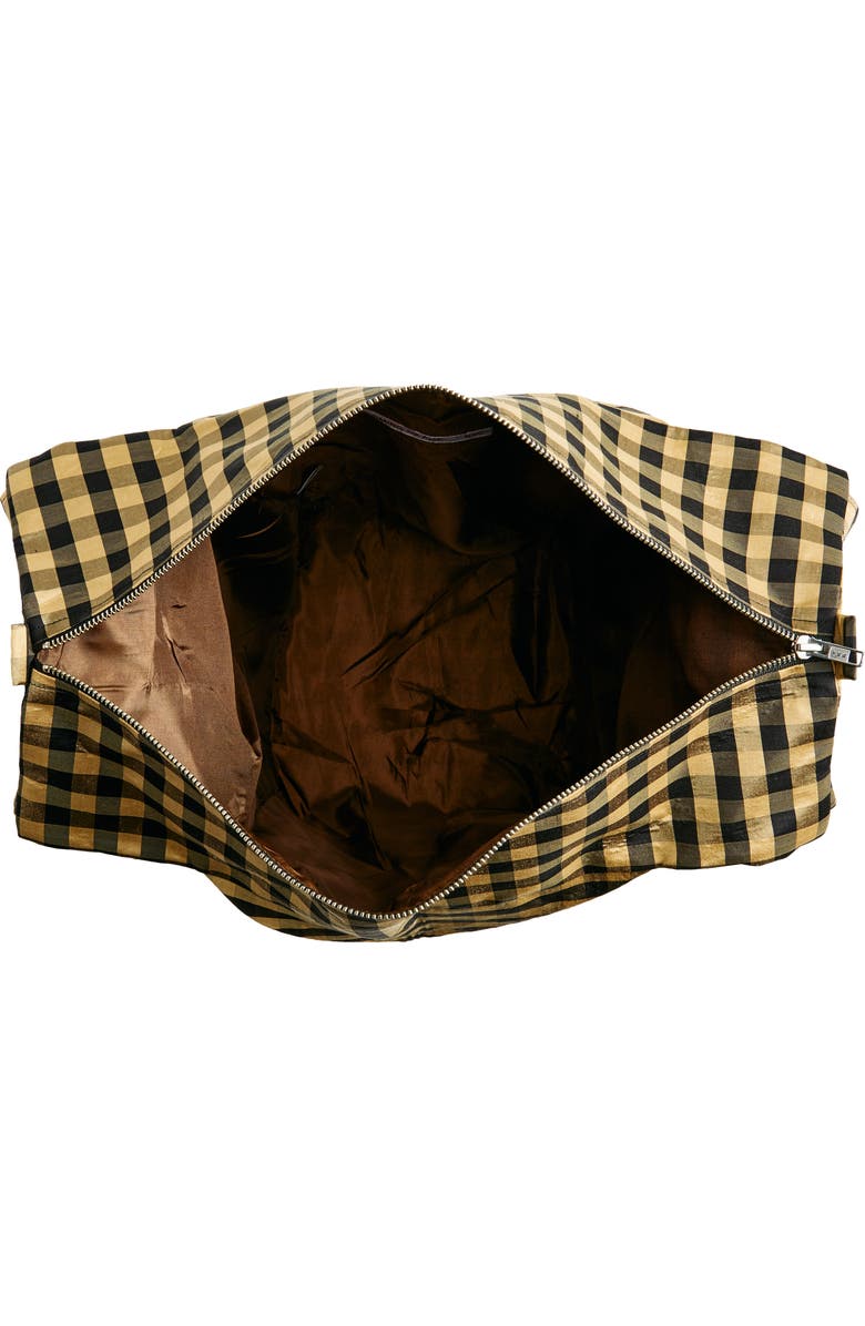 COMING OF AGE XL Everyday Gingham Silk Taffeta Tote, Alternate, color,