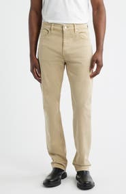 FRAME Modern Straight Leg Five-Pocket Twill Pants