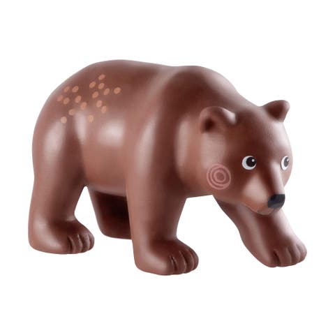 Little Friends Brown Bear - Chunky Plastic Forest Animal Toy Figure