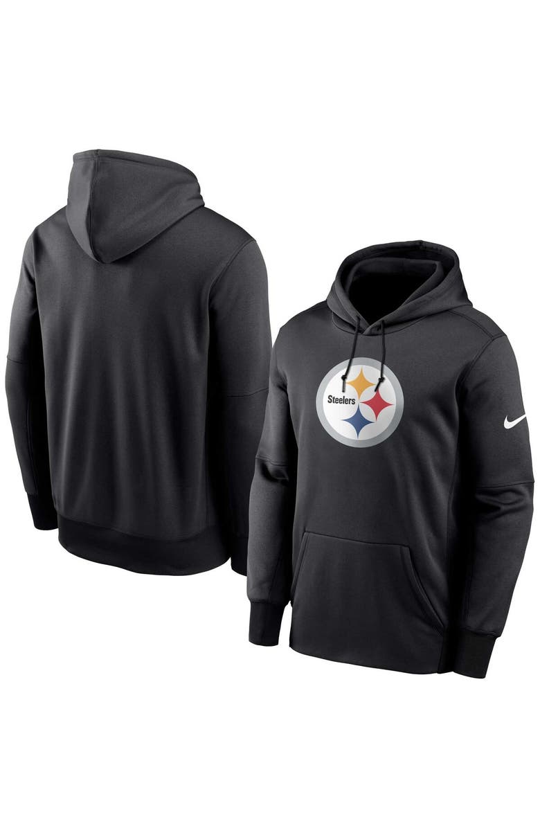 Nike Men's Nike Black Pittsburgh Steelers Big & Tall Fan Gear Prime Logo Fleece Performance Pullover Hoodie, Main, color,