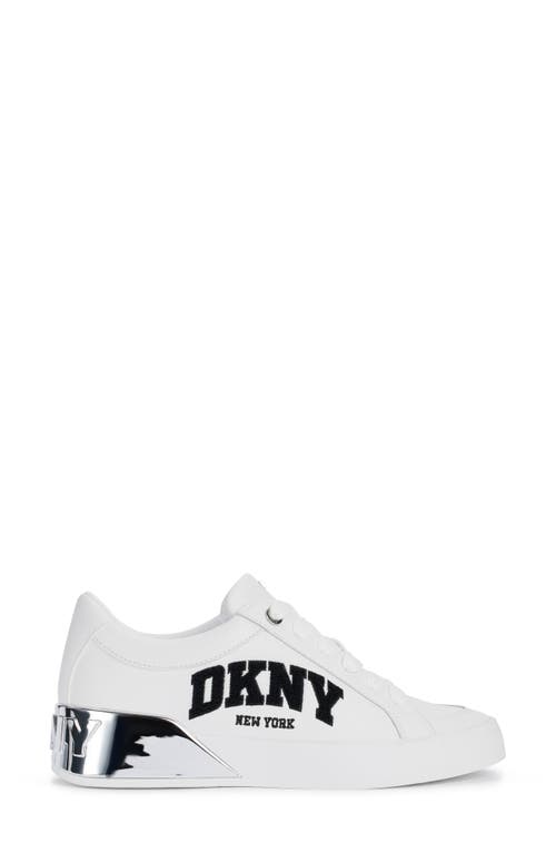 Dkny Women's Maben Varsity Lace-up Sneakers In White
