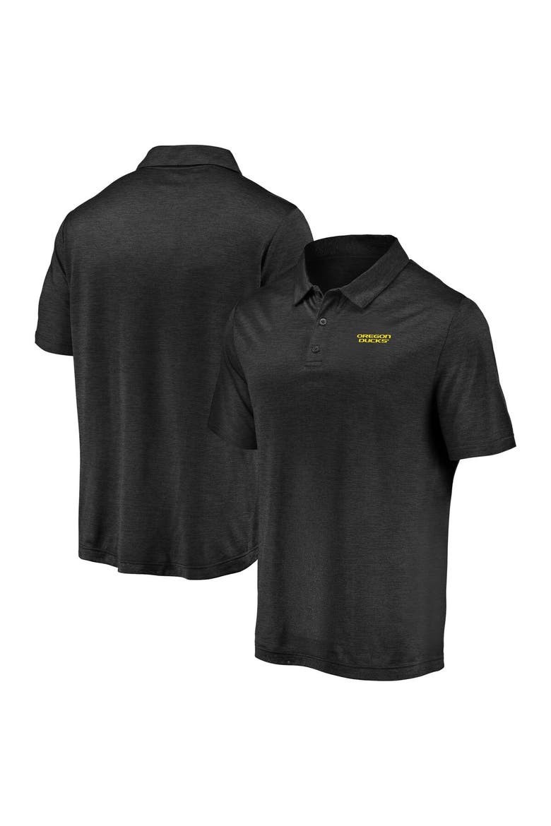 Men's Fanatics Branded Black Oregon Ducks Primary Logo Striated Polo, Main, color, Black