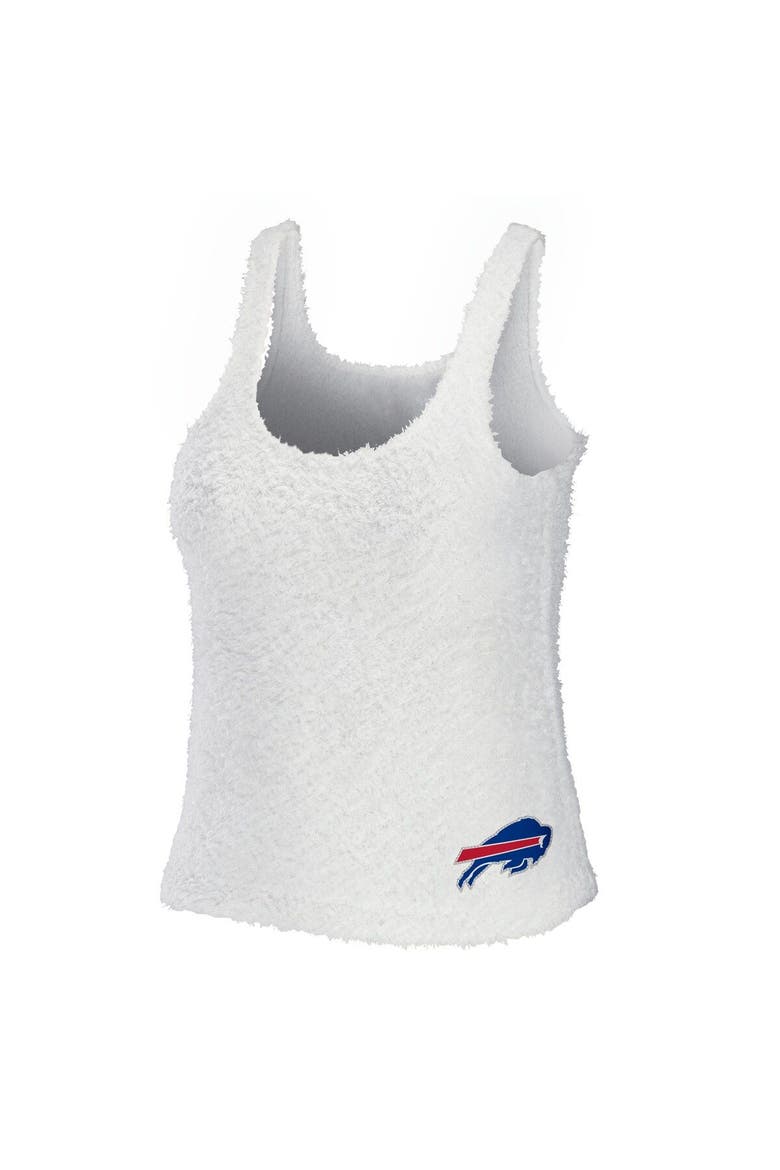 Women's WEAR by Erin Andrews Cream Buffalo Bills Cozy Scoop Neck Tank Top & Pants Sleep Set, Alternate, color, Cream