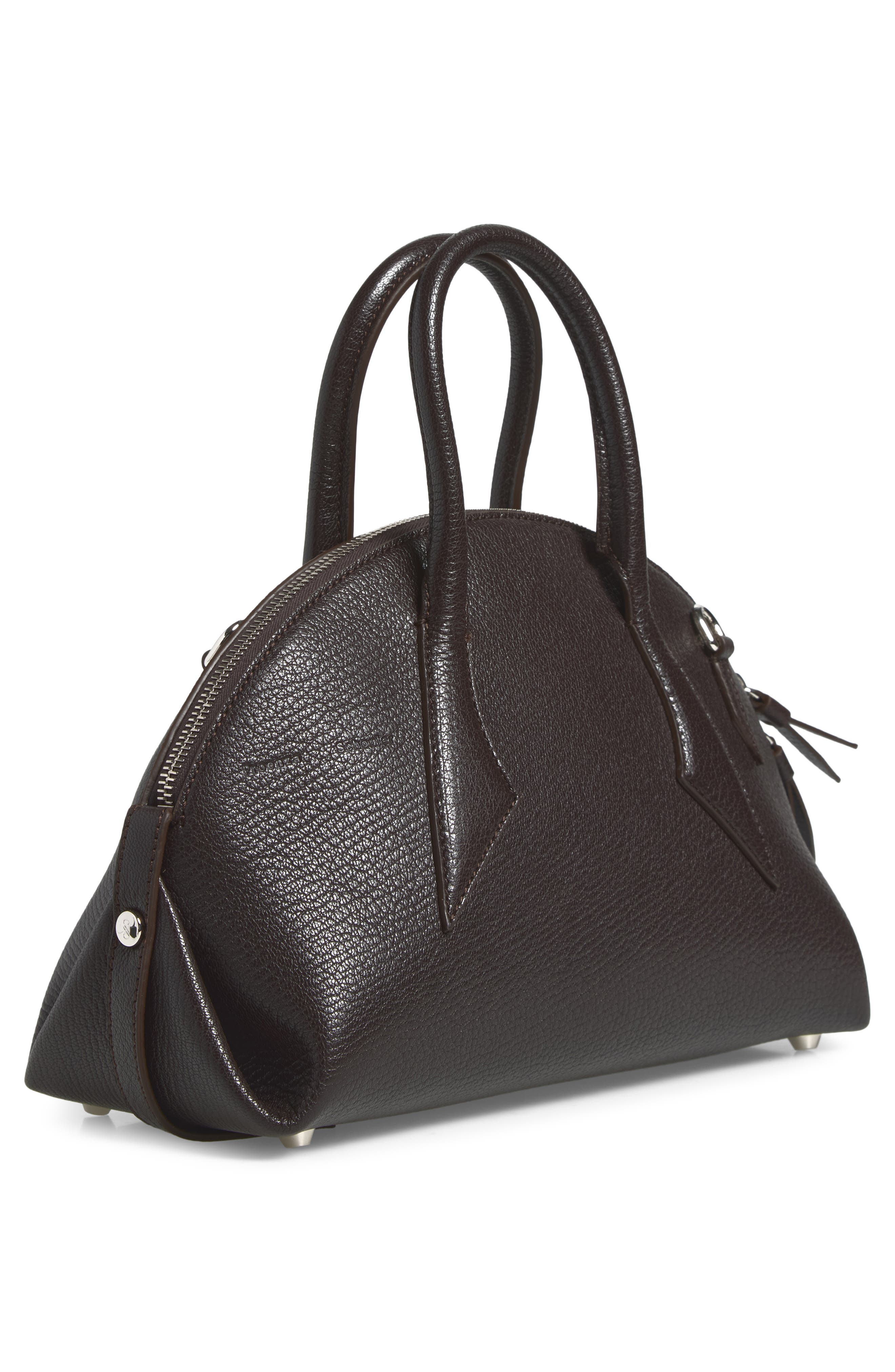 Small Bowler Bag, Alternate, color, EBONY