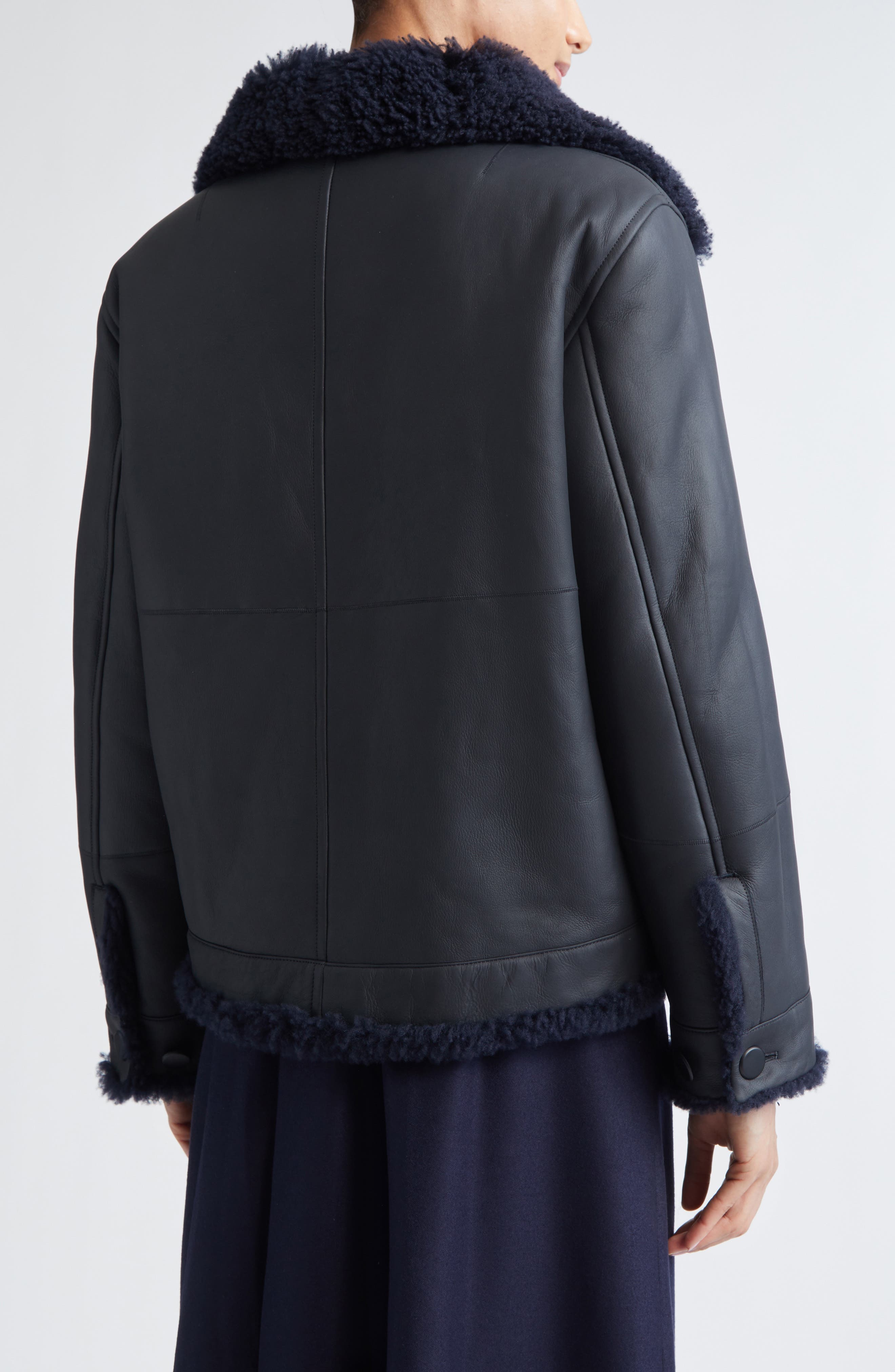 Arno Genuine Shearling Lined Leather Jacket - image 2