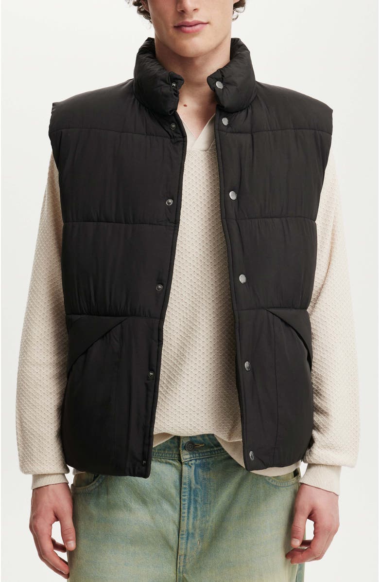 Cotton On Men's Vermont Puffer Vest, Main, color, 