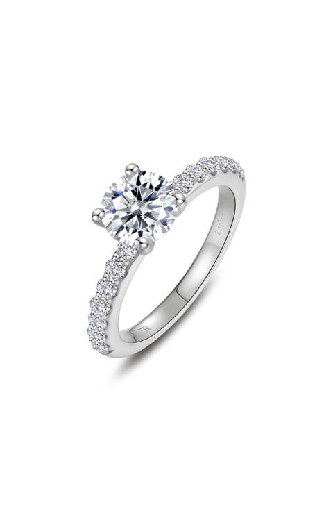 Angel Simulated Diamond Engagement Ring