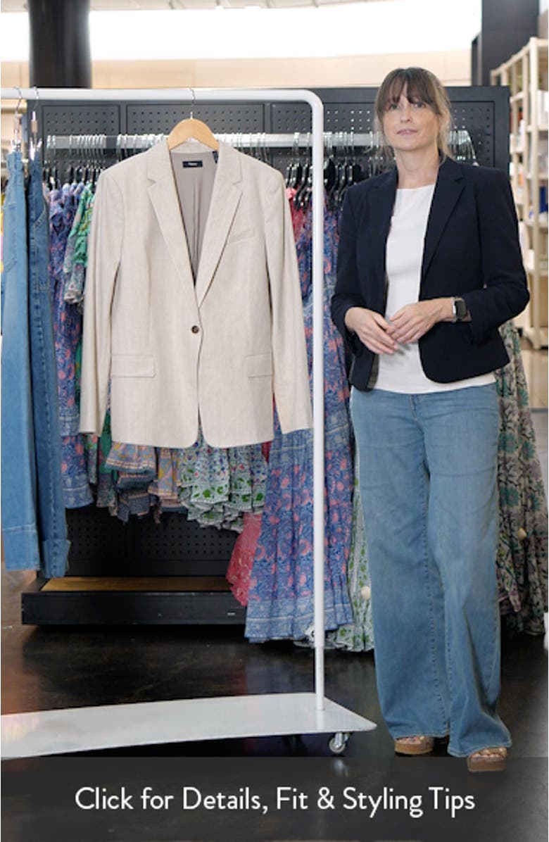 Slim Fit Cotton Blend Blazer, sales video thumbnail