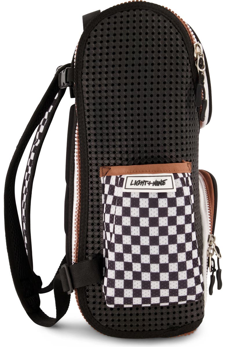 Light+Nine Kids' Checkered Student Backpack, Alternate, color,
