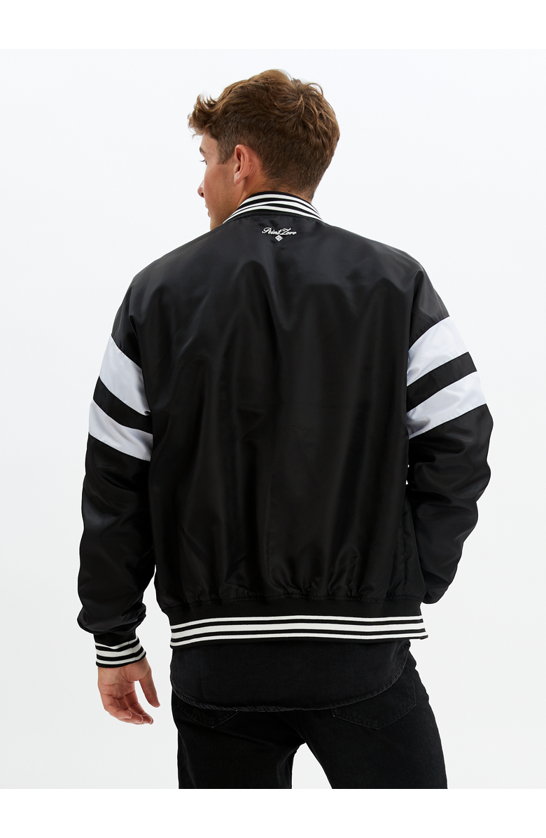 Point Zero UNISEX LIMITED EDITION VARSITY JACKET, Alternate, color, Black