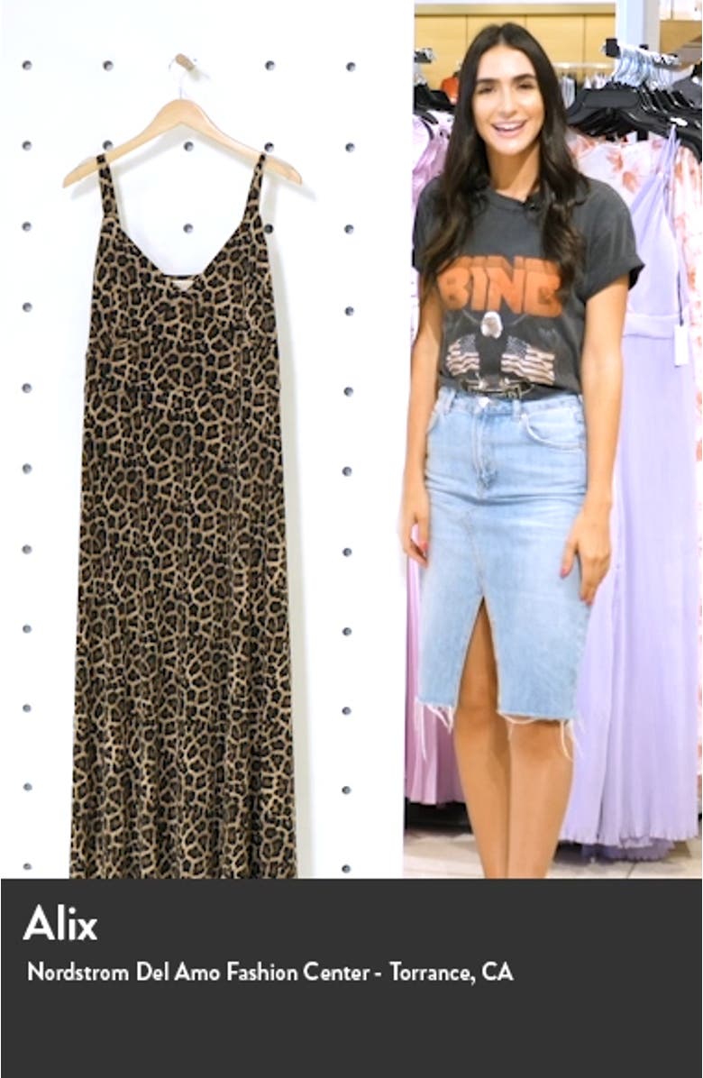 Leopard Print Sleeveless Maxi Dress, sales video thumbnail