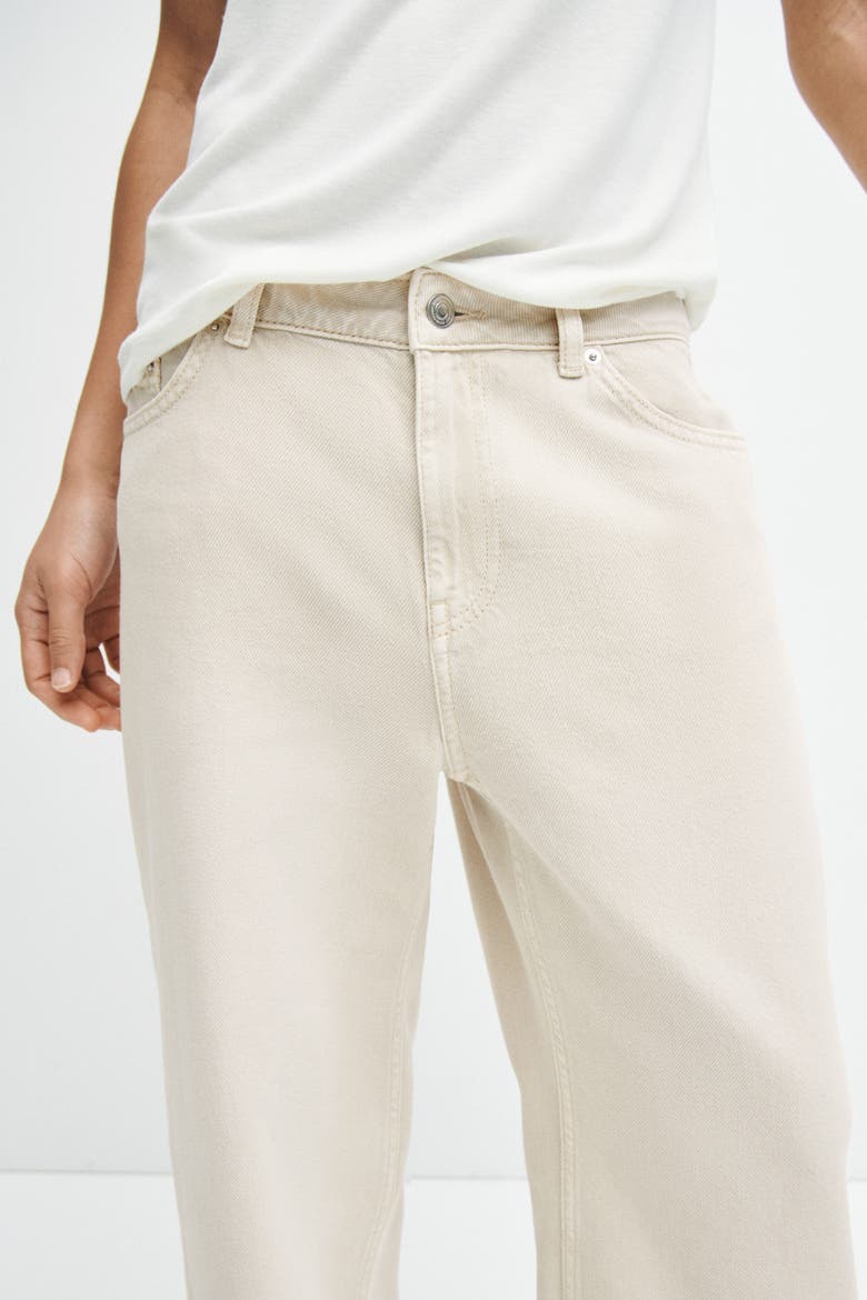 Baggy Regular Waist Jeans, Alternate, color, Dusty cream