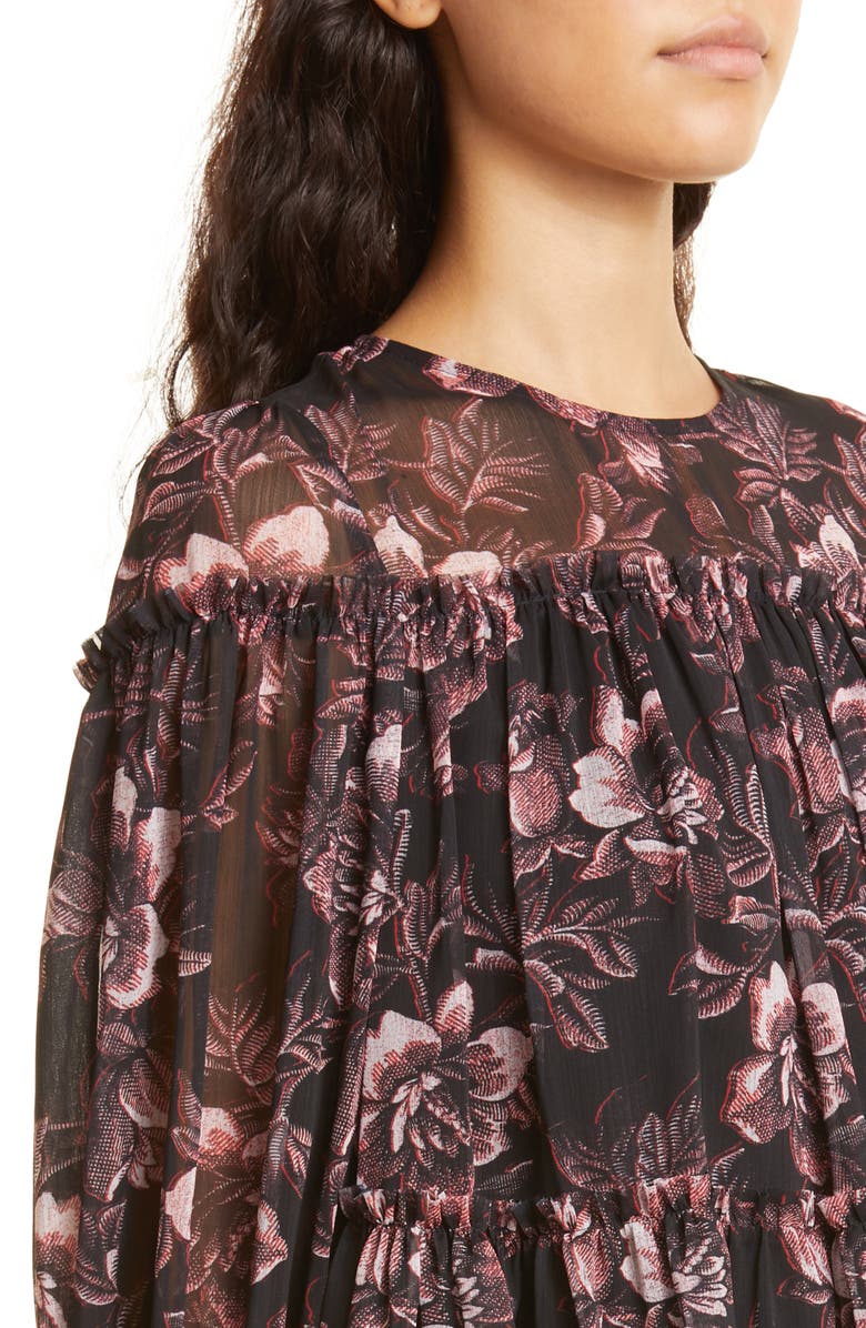 Ted Baker London Ballou Tiered Chiffon Blouse, Alternate, color, 