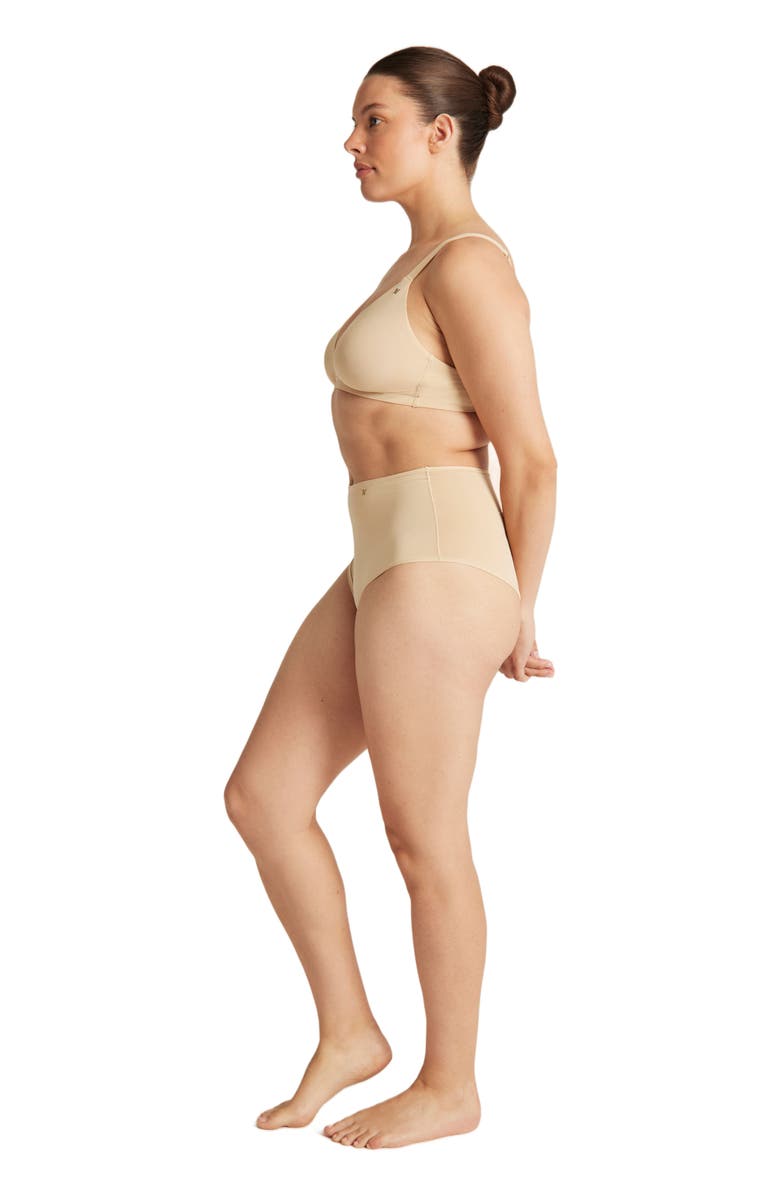 Nudea The Stretch High Waisted Brief, Alternate, color, Bare01