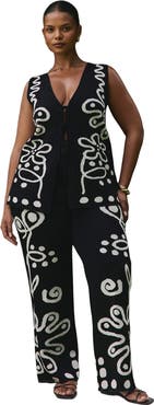 ELOQUII Intarsia Sweater Pant