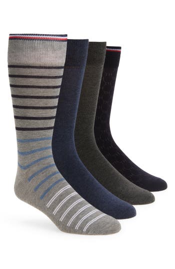 Tommy Hilfiger 4-pack Dress Socks In Multi
