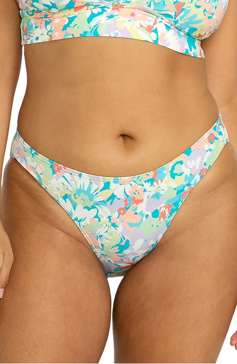 Billabong Bella Costa Lowrider Bikini Bottoms, Main, color, Blue Multi