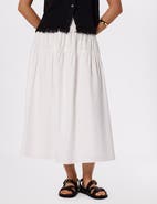 Whistles Tier Hem Cotton Skirt