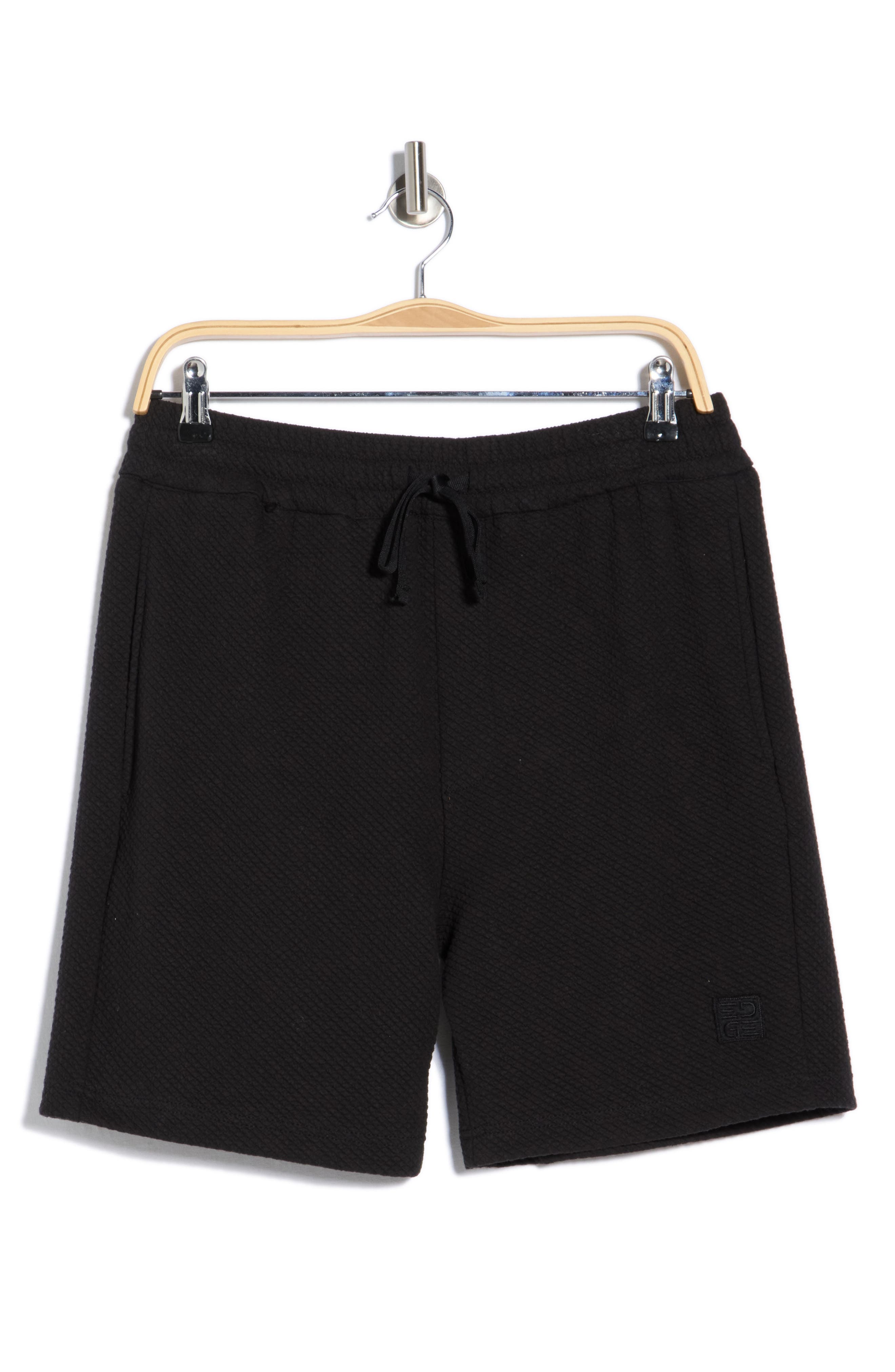 DENIM AND FLOWER Textured Drawstring Shorts