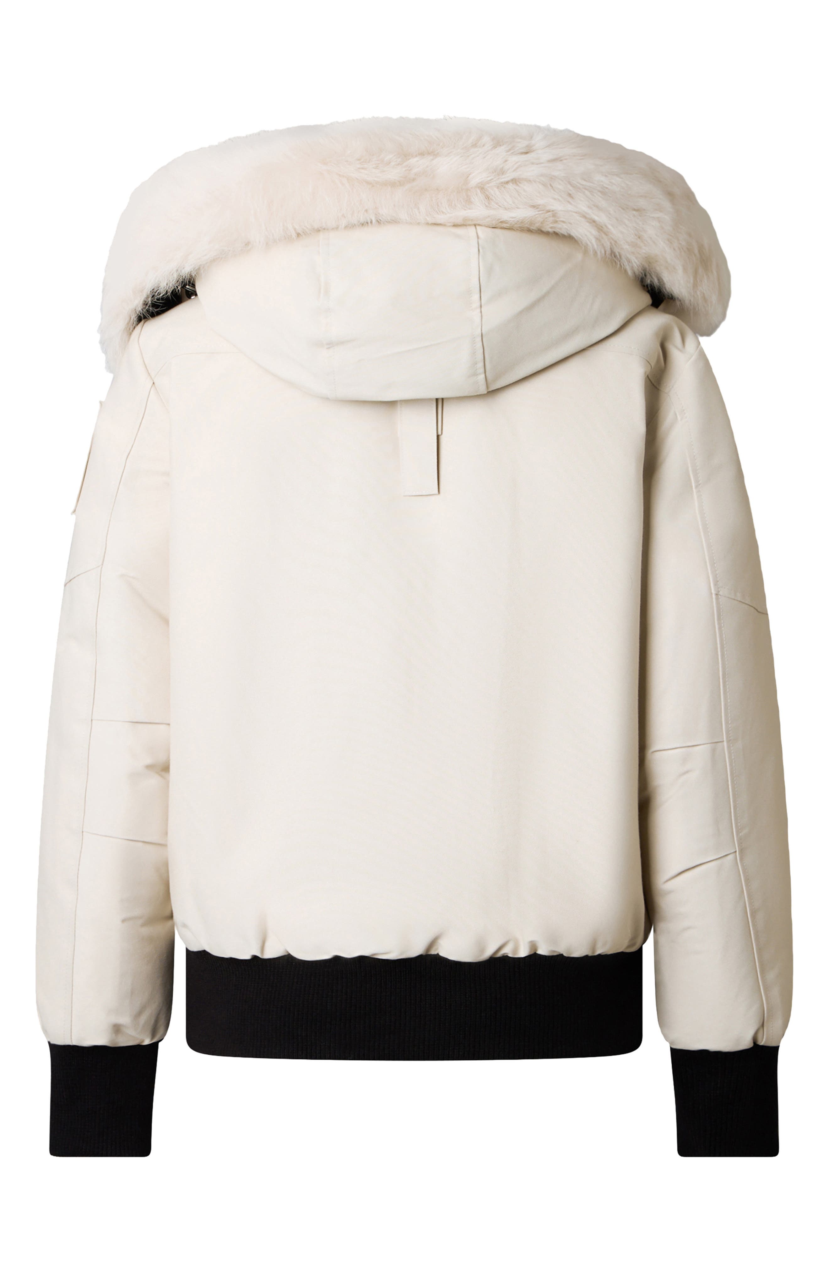 Moose Knuckles Debbie Genuine Shearling Trim Hooded Water