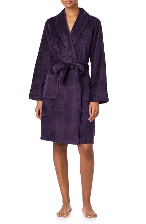 Fleece Monogram Robe