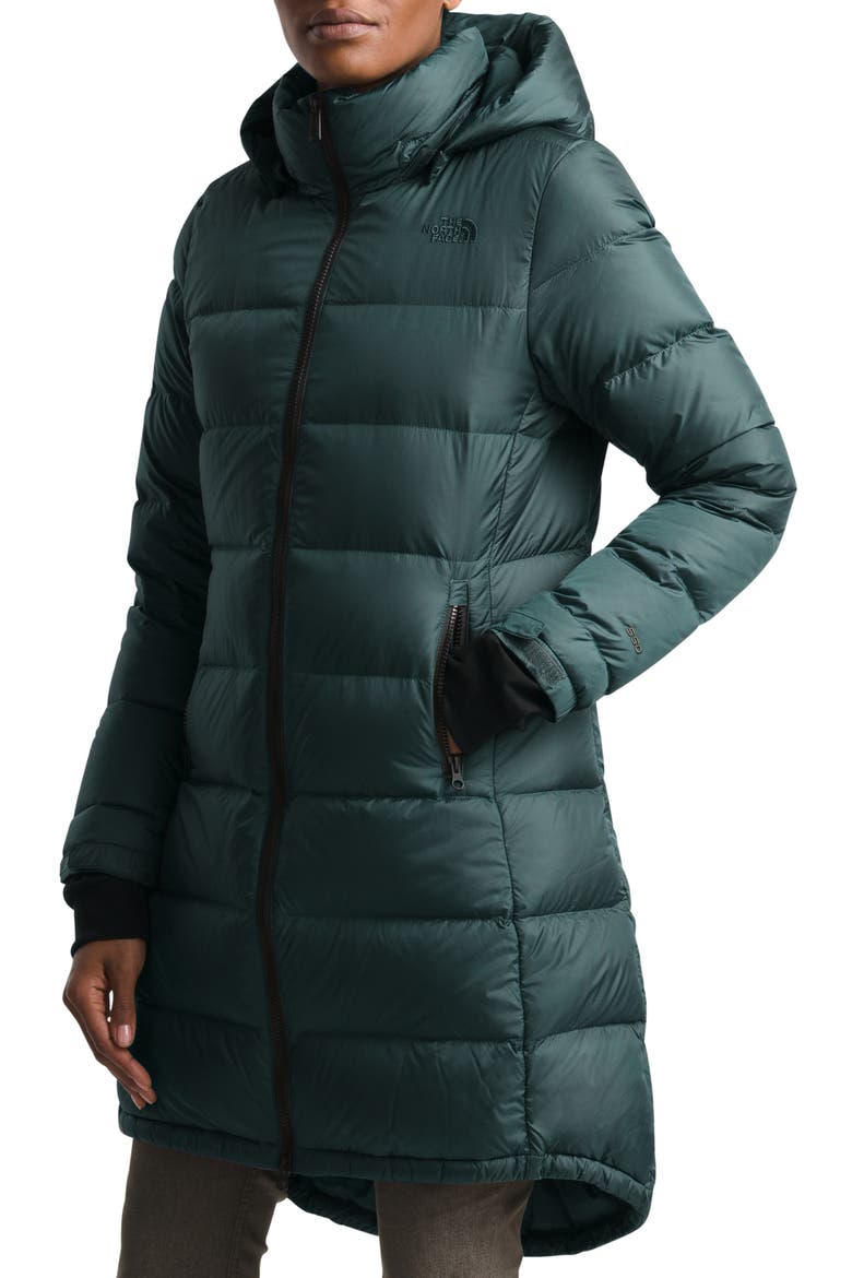 Metropolis III Water Repellent 550 Fill Power Down Hooded Parka, Alternate, color, PONDEROSA GREEN