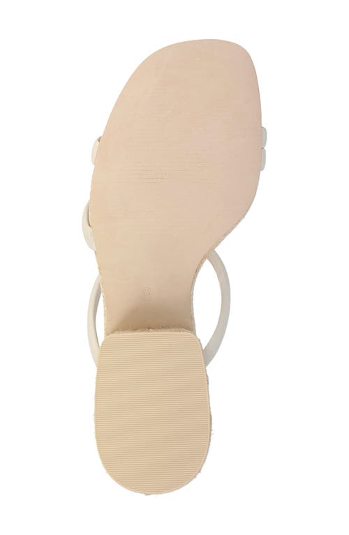 Mia Inara Espadrille Slide Sandal In Bone