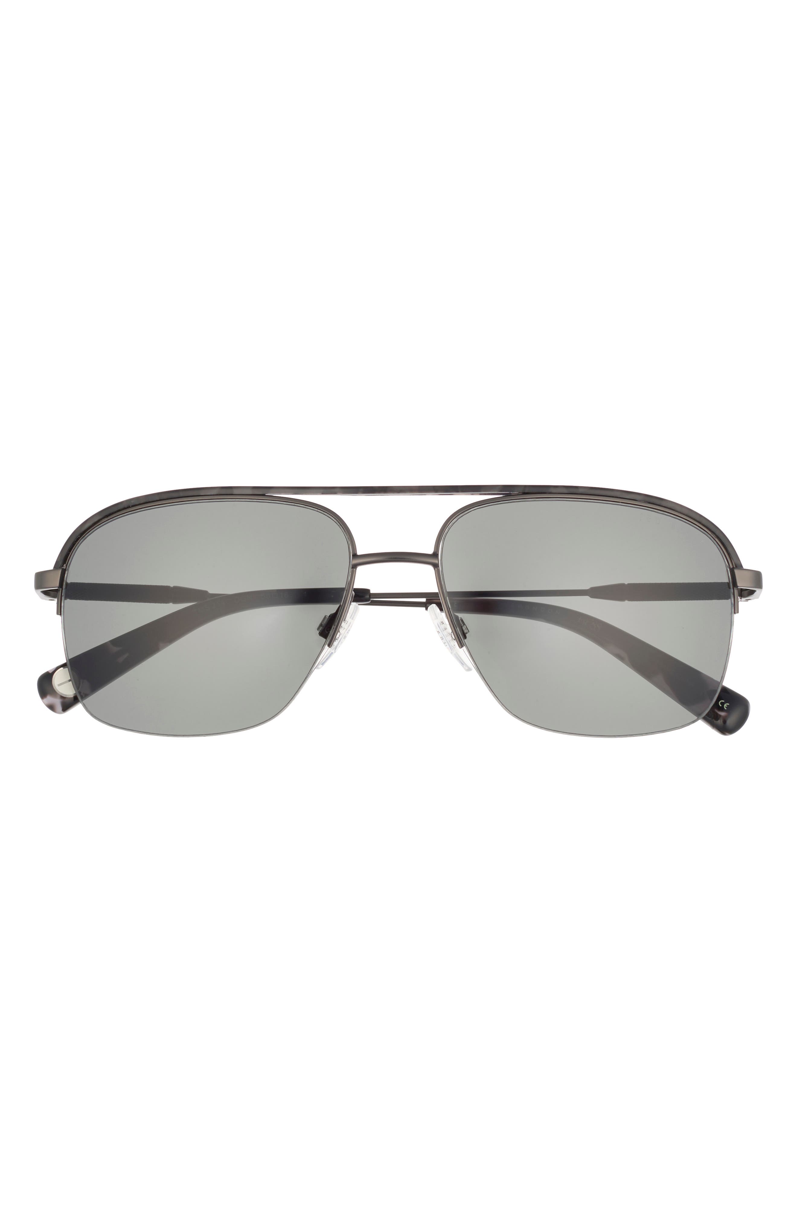 Ted Baker 58mm Polarized Navigator Sunglasses