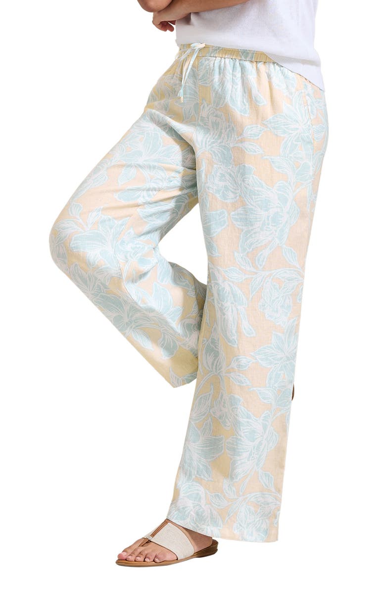 Tommy Bahama Paradiso Petals Linen Easy Pants, Alternate, color, 