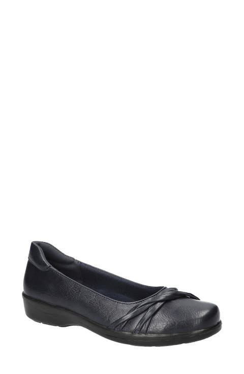 Paulie Faux Leather Flat