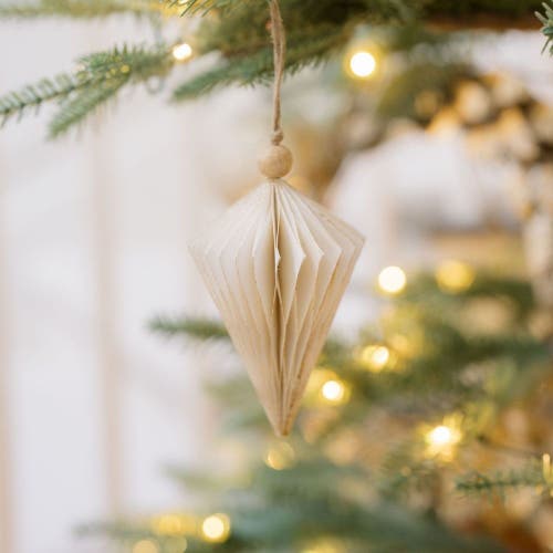 Cg Hunter Crème Paper Honeycomb Assorted Ornament